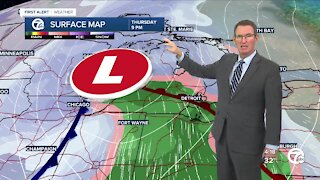 Snow chance this evening