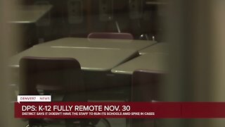 Denver Public Schools announces move to remote learning through the end of the semester