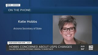 Arizona Secretary of State concerned about USPS changes