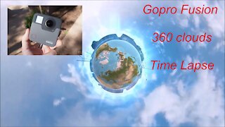 GoPro Fusion camera 360 timelapse clouds