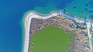 Drone footage of Greek island captures all the shades of nature