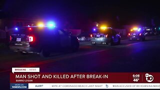 Man shot, killed after reported break-in