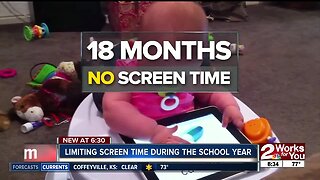 Limiting screen time during the school year