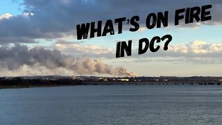Where's the big fire in Washington, DC?