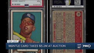 Mantle card sells at auction for $5.2M