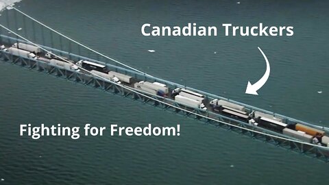 AWESOME truckers fighting for freedom!