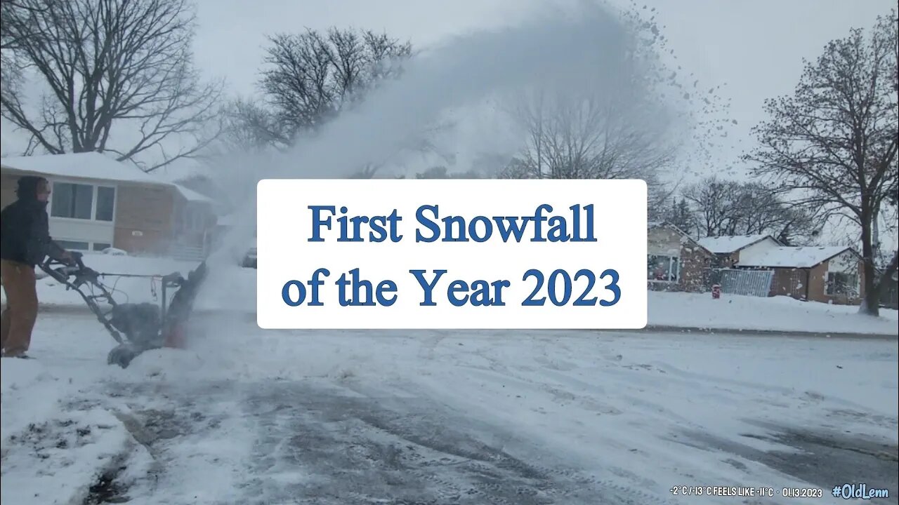 First Snowfall of the Year 2023 in Toronto & GTA Ontario