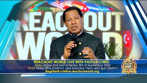 Rhapsody ReachOut World with Pastor Chris | Friday, September 2nd to Saturday, September 3rd, 2022