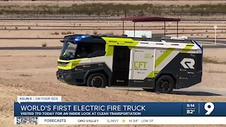 Tucson Fire gets inside looks at world's first electric fire truck