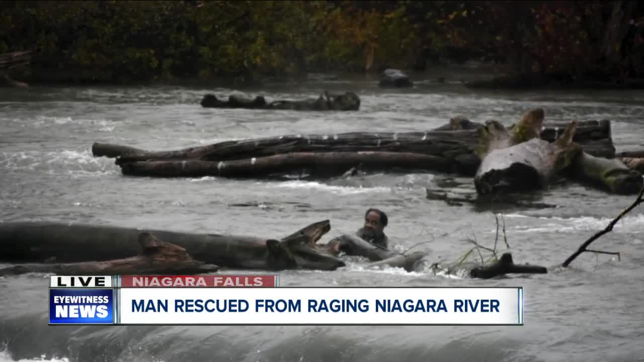 Man rescued from raging Niagara River
