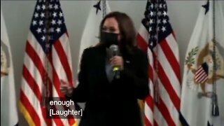 Kamala Laughs Hysterically At Struggling Parents Who Can't Send Kids To School