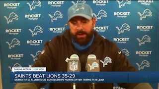 Matt Patricia answers for defensive struggles after Lions fall to 1-3