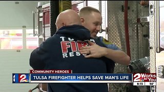 Community Heroes: Off-duty Tulsa firefighter helps save man's life
