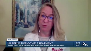 Monoclonal antibodies treatment used in high-risk COVID-19 patients