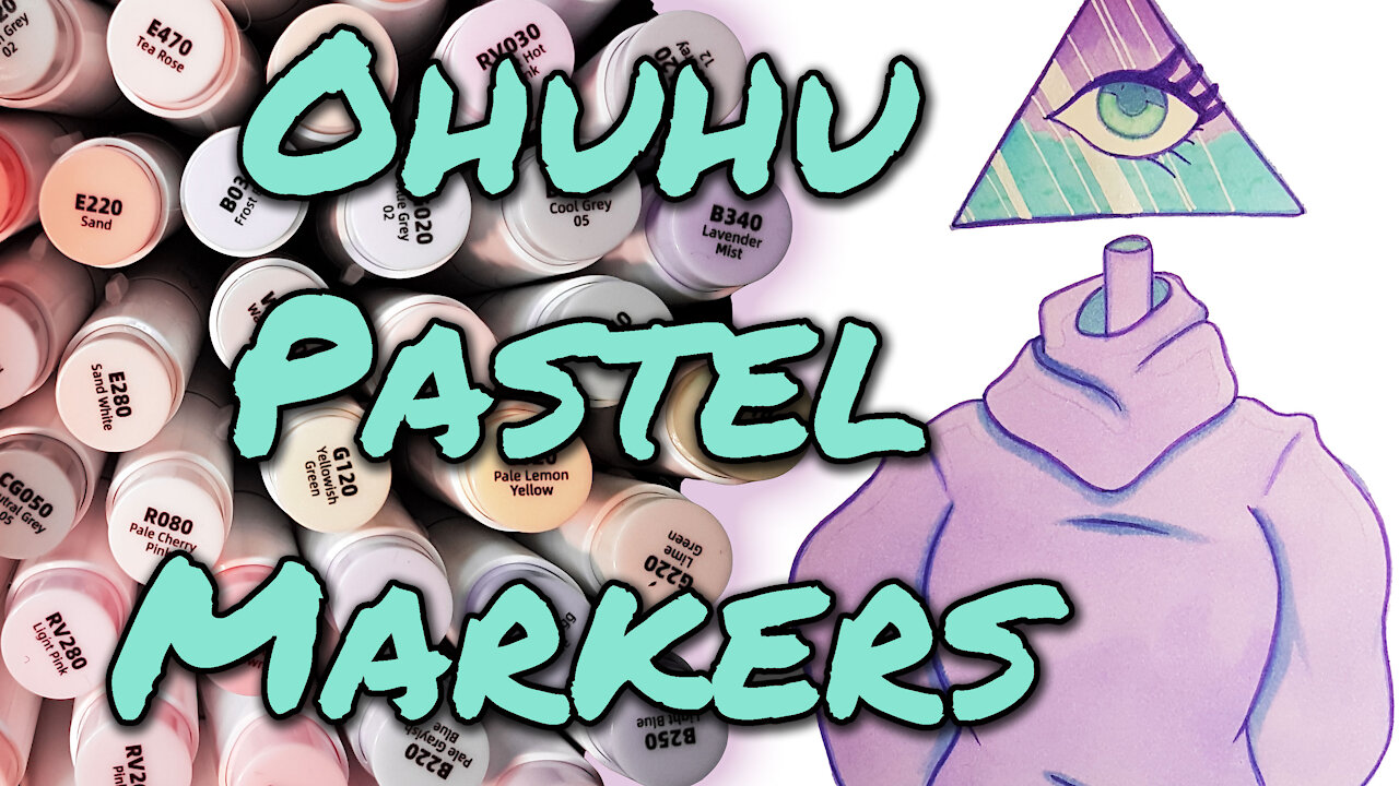 48 Ohuhu Pastel Markers Colour Review 