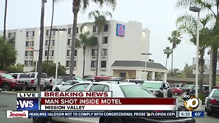 Police investigate shooting at Mission Valley motel