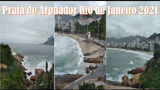 Arpuador beach in Rio de Janeiro Brazil May 8, 2021
