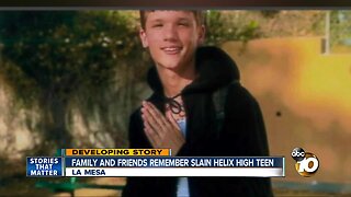 Family and friends remember slain Helix High teen