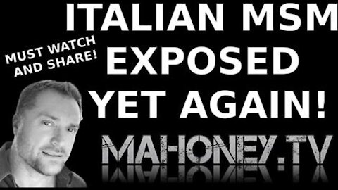 MORE LIES EXPOSED BY THE ITALIAN PEOPLE!