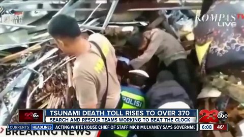 Tsunami death toll rises