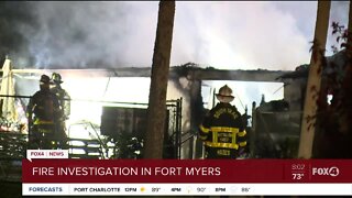 Fire investigation in South Fort Myers