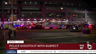Suspect opens fire during downtown traffic stop, Harbor Police say