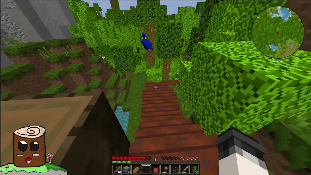 Minecraft Jungle Paradise Hardcore Survival Part2 First Night In The Jungle 