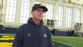 Jim Harbaugh one-on-one before 'playoff game' against Ohio State: Michigan's offense must respond