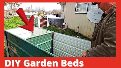 Raised Garden Beds With Corrugated Metal Sides