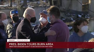 Biden visits people who lost their homes in Marshall Fire