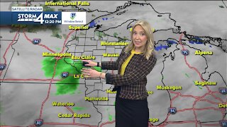 Mostly cloudy and cold Tuesday, chance of snow showers late