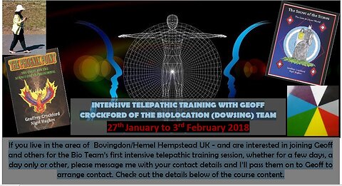 Telepathy experiment with Biolocator/forensic dowser Geoff Crockford