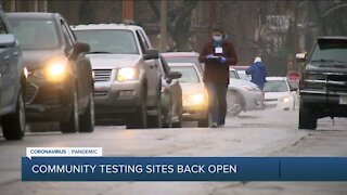 Milwaukee COVID-19 testing sites reopen; long lines on Monday