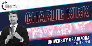 LIVE NOW! Charlie Kirk is live at the University of Arizona ! WATCH NOW!