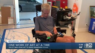 Valley man donates paintings to support others diagnosed with ALS