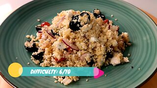 Cous cous with Greek flavors, a recipe that tastes like summer !!!