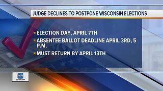 Judge won’t delay Wisconsin election but extends voting