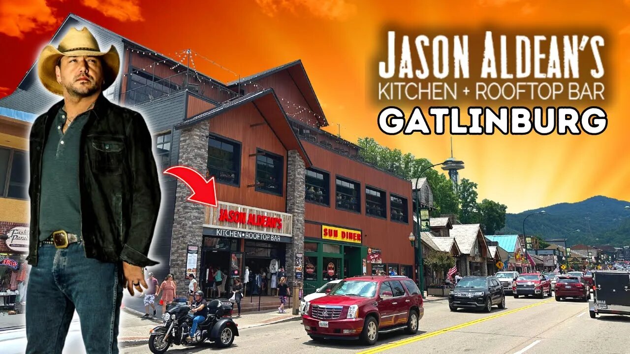 NEW Jason Aldean's Kitchen + Rooftop Bar Gatlinburg Tennessee