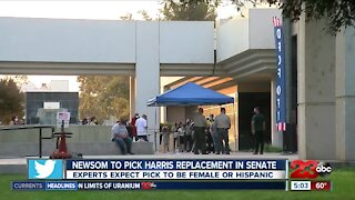 Who will Newsom pick to replace Harris?