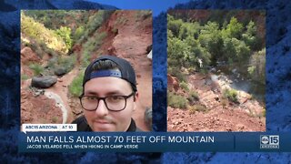 Valley man recovering after scary fall off mountain in Northern Arizona