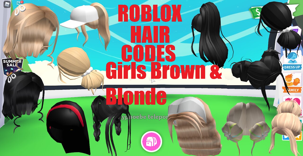 Roblox Hair Codes Under 100 Robux 20 Hairstyles Black And Blonde Girls