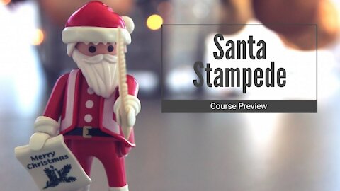 Santa Stampede - Course Preview with Metrics