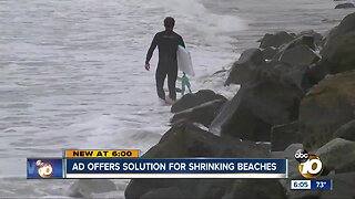 Ad offers solution for shrinking beaches