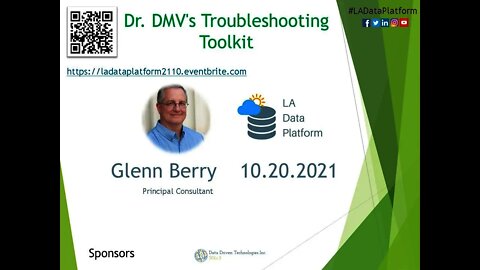 October 2021 - Dr. DMV's Troubleshooting Toolkit by Glenn Berry (@GlennAlanBerry)