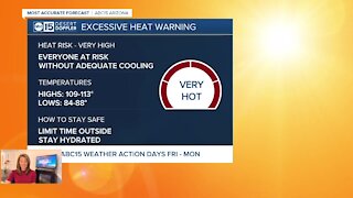 Excessive heat over the Labor Day weekend