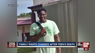 Local family pushes for changes after son's death during football conditioning