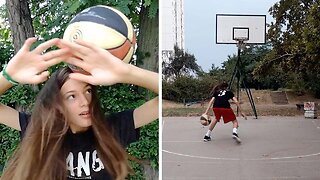 TALENTED TEEN PERFORMS MESMERIZING BASKETBALL FREESTYLE TRICKS