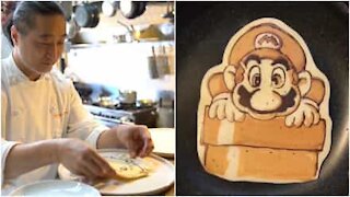 Chef ricrea personaggi con i pancake dopo l'incidente di Fukushima