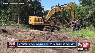 Construction worker killed after being struck by backhoe in Clearwater