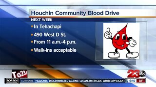 Houchin Community Blood Drive in Tehachapi